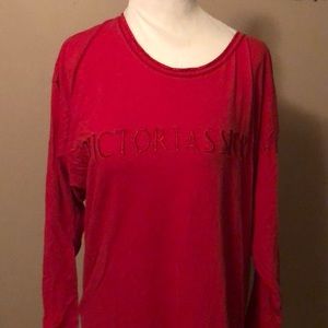 Women’s red Victoria’s Secret nightshirt